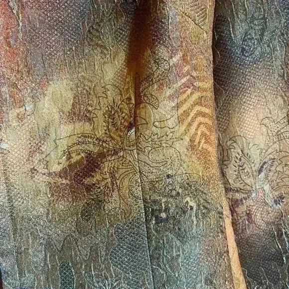 Coldwater Creek floral design zippered front jacket with lining. Women’s size 10 - Picture 6 of 8